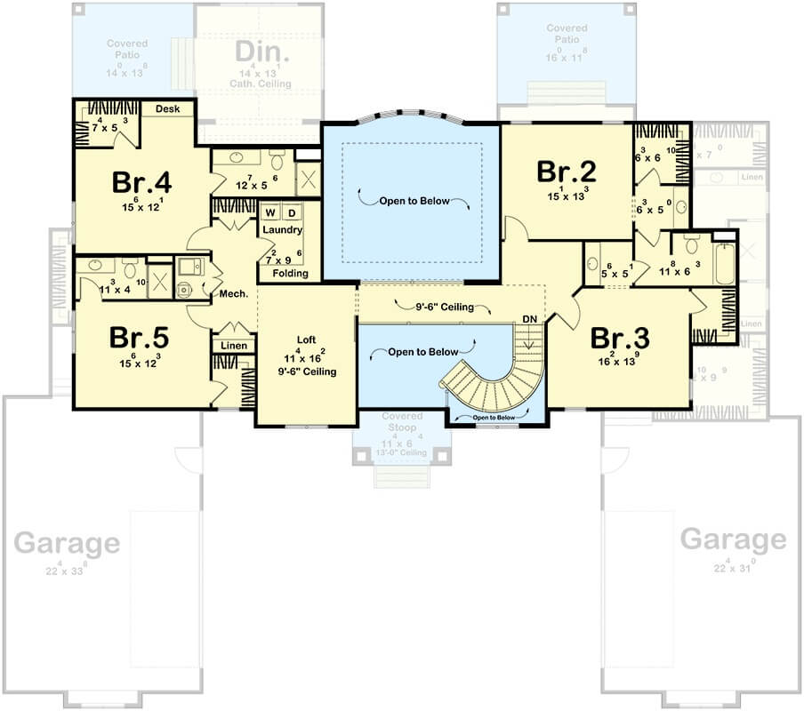 Second Level Floor Plan