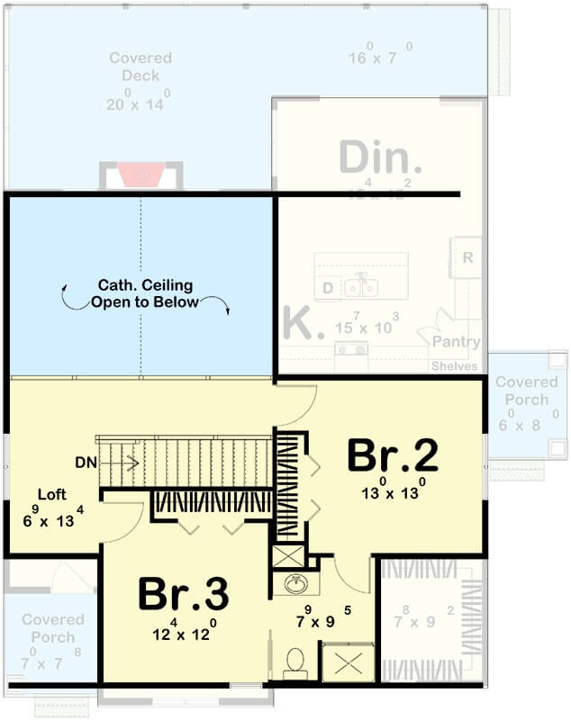 Second Level Floor Plan