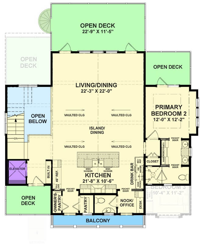Second Level Floor Plan