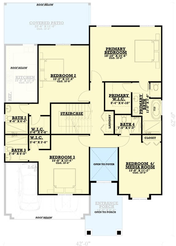 Second Level Floor Plan