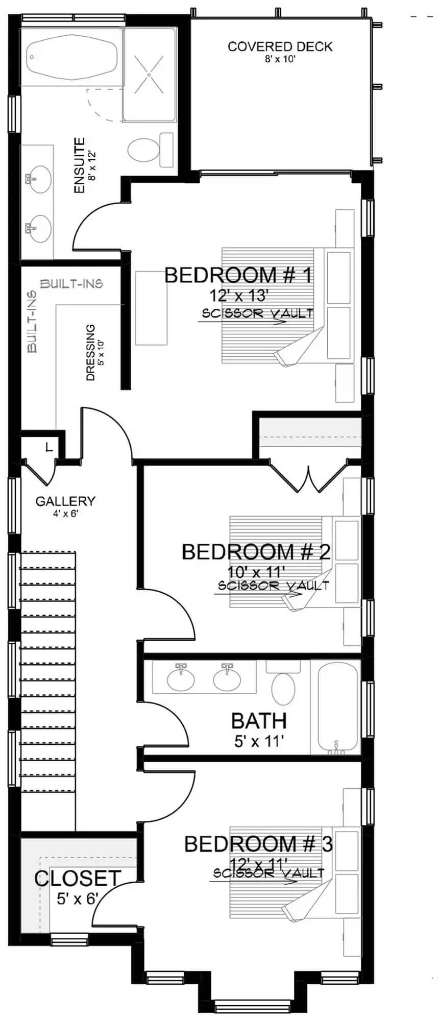 Second Level Floor Plan