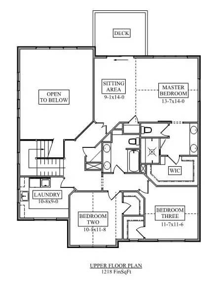 Second Level Floor Plan