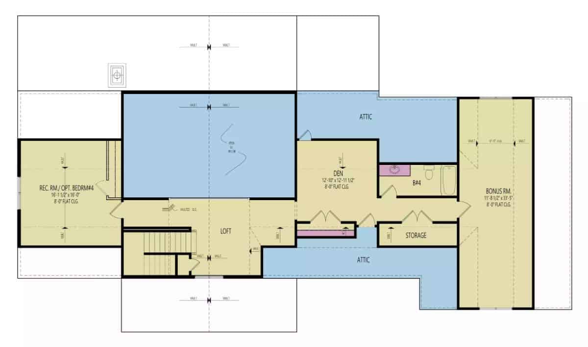Second Level Floor Plan