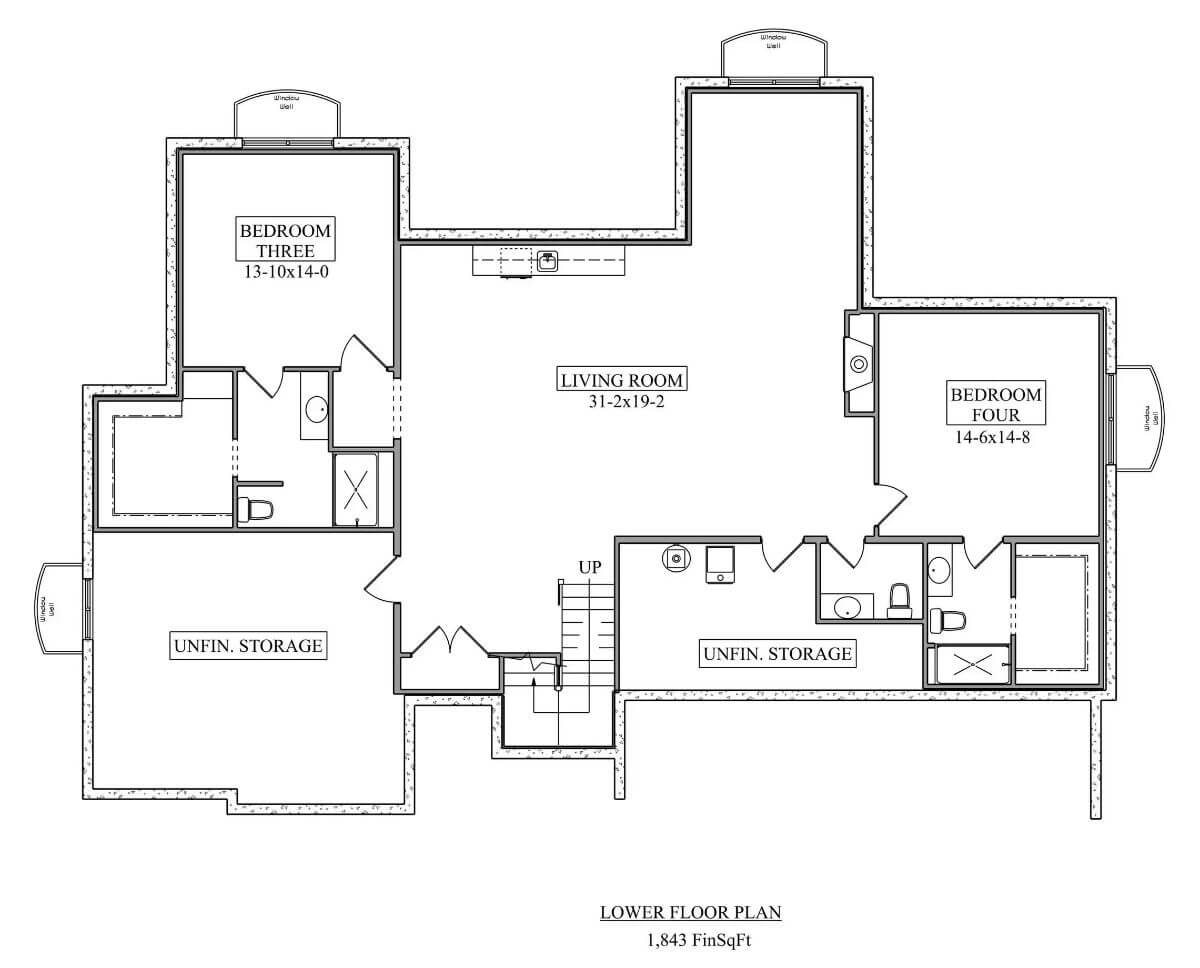 Second Level Floor Plan