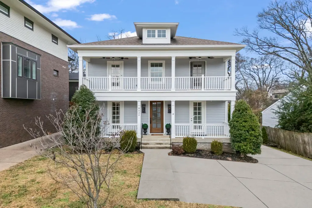 4-Bedroom Modern Home with Dual-Level Covered Porches and Two-Car Side Entry Garage (2,420 Sq. Ft. Floor Plan)