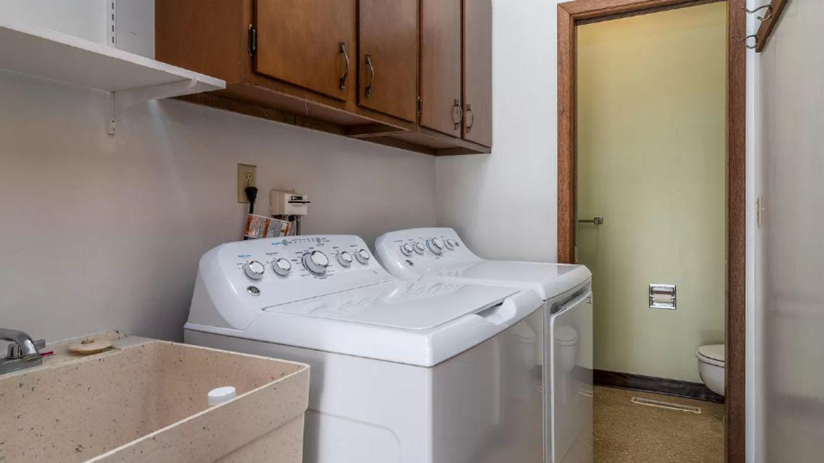 Functional Laundry Room with Efficient Storage Solutions