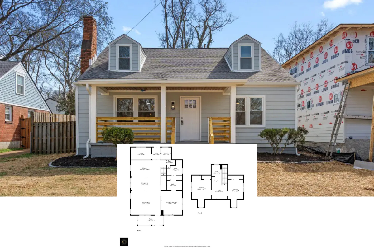 Cottage-Style 3-Bedroom Home with Open-Concept Layout and Front Porch (1,844 Sq. Ft. Floor Plan)