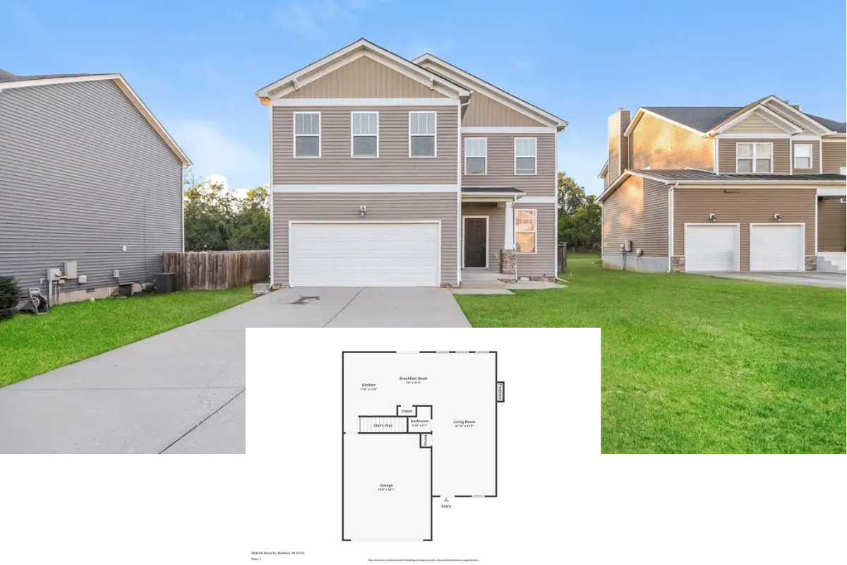 Traditional-Style 3-Bedroom Home with Bonus Room and 2-Car Garage (2,110 Sq. Ft. Floor Plan)