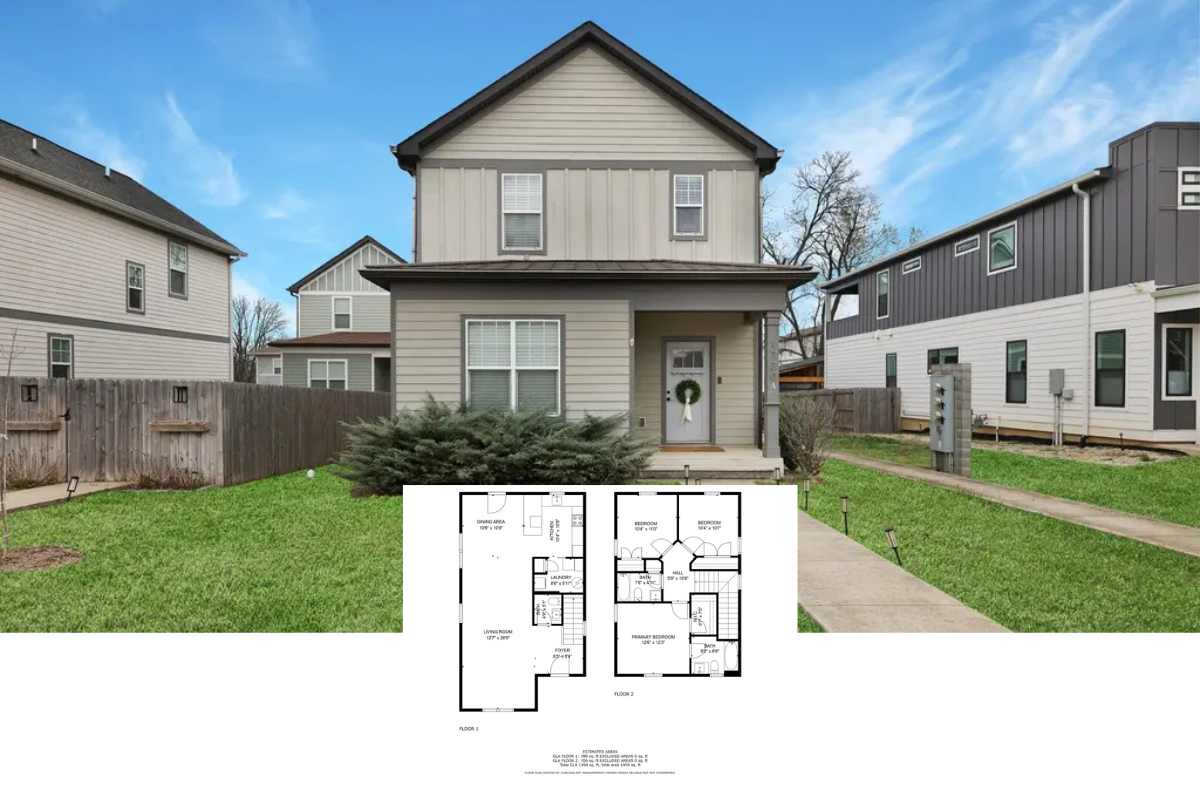 Modern Farmhouse 3-Bedroom Home with Open Floor Plan and Covered Front Porch (1,494 Sq. Ft. Floor Plan)
