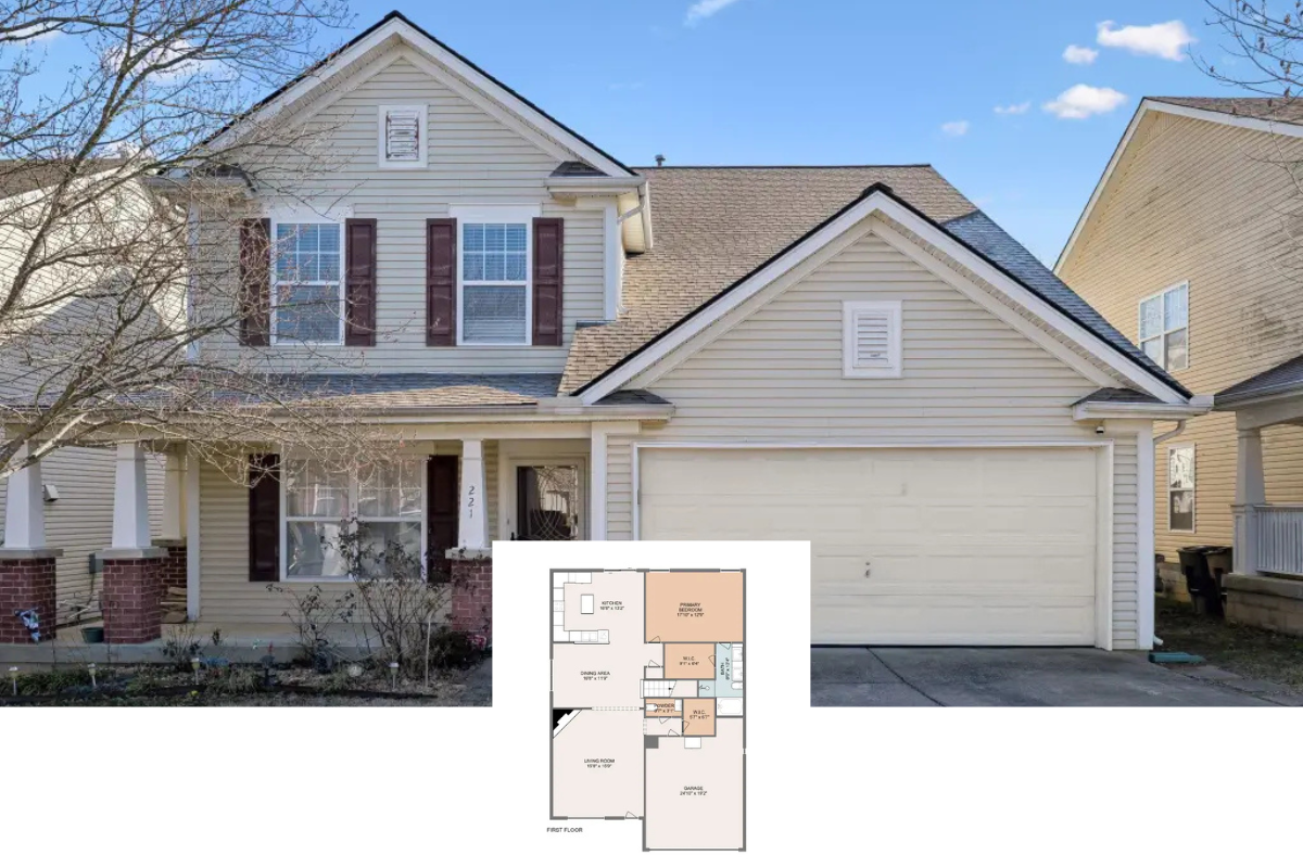 Traditional-Style 5-Bedroom Home with Bonus Room and Covered Front Porch (2,851 Sq. Ft. Floor Plan)