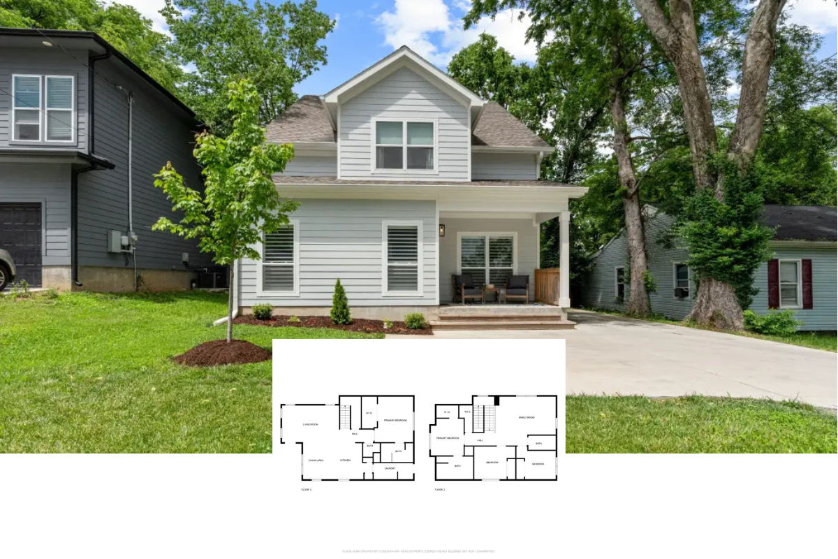 Cottage-Style 4-Bedroom Home with Open Floor Plan and Bonus Room (2,410 Sq. Ft. Floor Plan)
