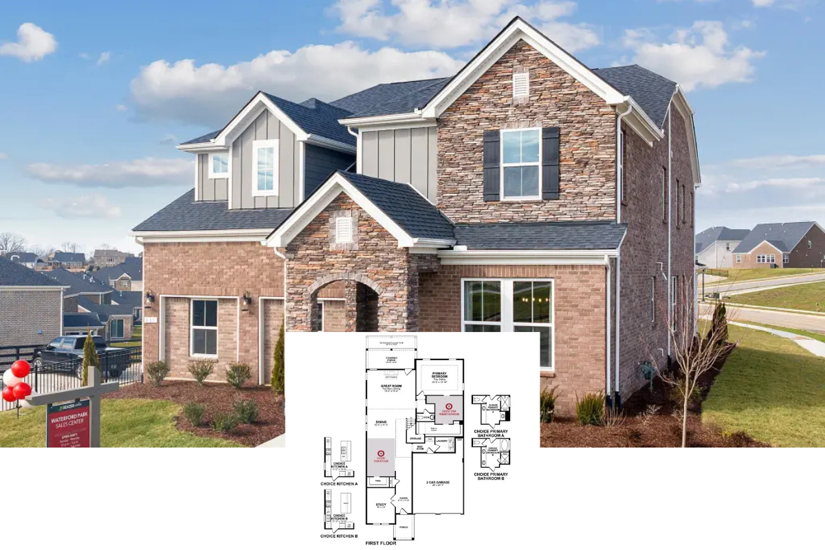 Colonial-Style 5-Bedroom Home with Two-Story Great Room and Loft (3,750 Sq. Ft. Floor Plan)