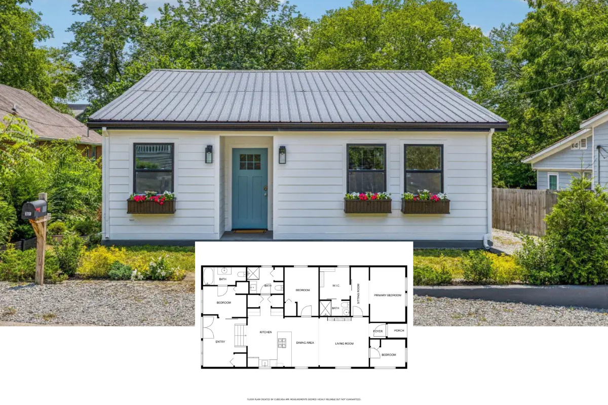 Cottage-Style 3-Bedroom Home with Detached ADU and Rear Deck (1,604 Sq. Ft. Floor Plan)