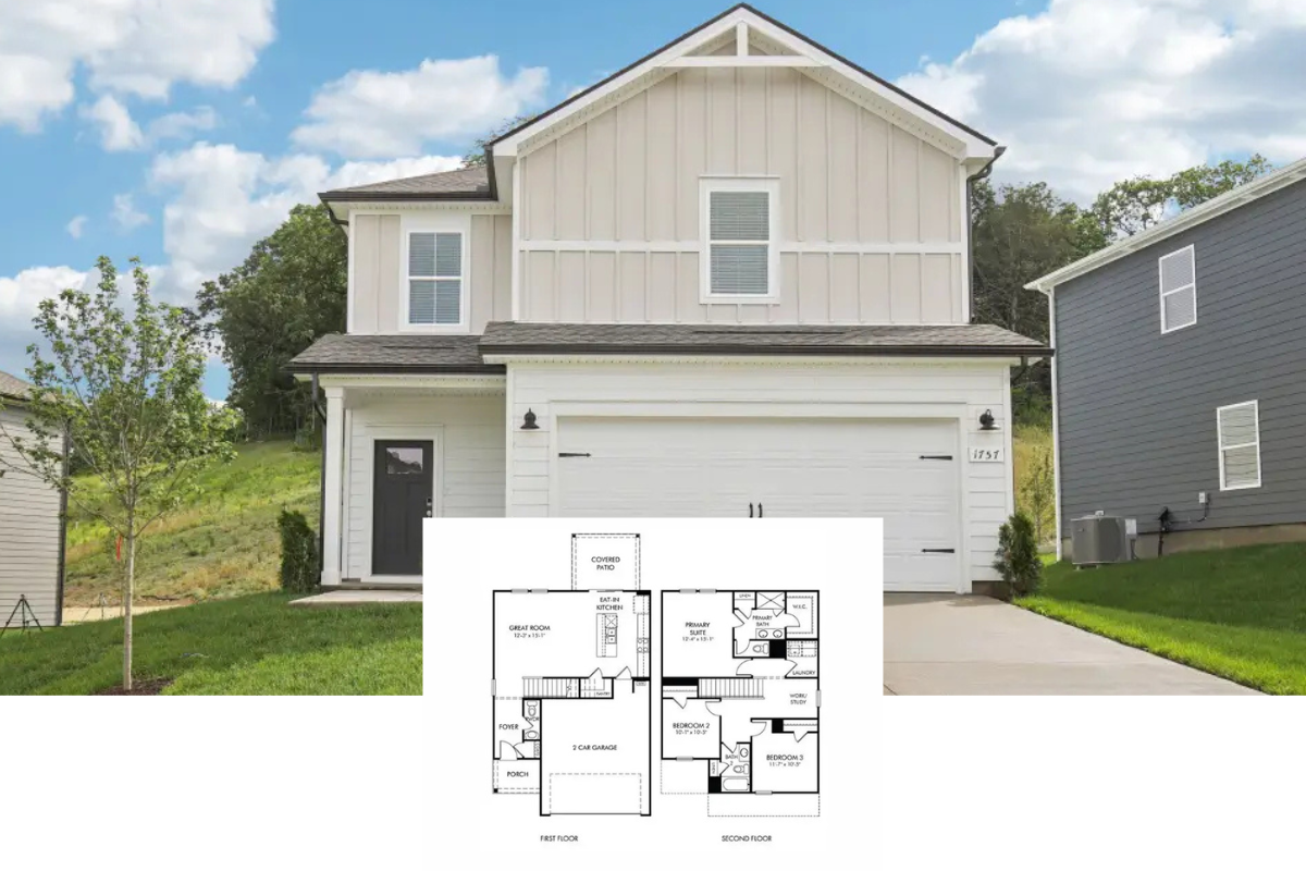 Traditional-Style 3-Bedroom Home with Open-Concept Layout and Covered Patio (1,528 Sq. Ft. Floor Plan)