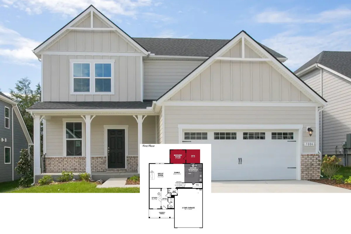 Modern Farmhouse 3-Bedroom The Savannah Home with Loft and Front Porch (2,415 Sq. Ft. Floor Plan)
