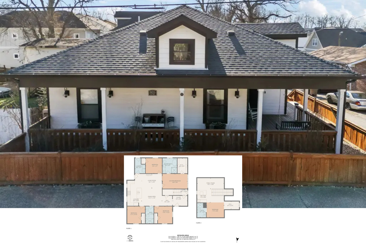 Craftsman-Style 5-Bedroom Home with Open Floor Plan and Front Porch (2,016 Sq. Ft. Floor Plan)