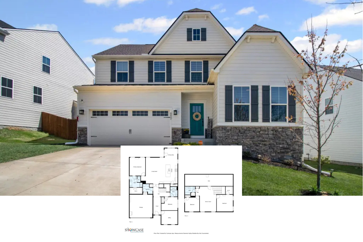 Transitional-Style 4-Bedroom Home with Bonus Room and Concrete Patio (2,660 Sq. Ft. Floor Plan)