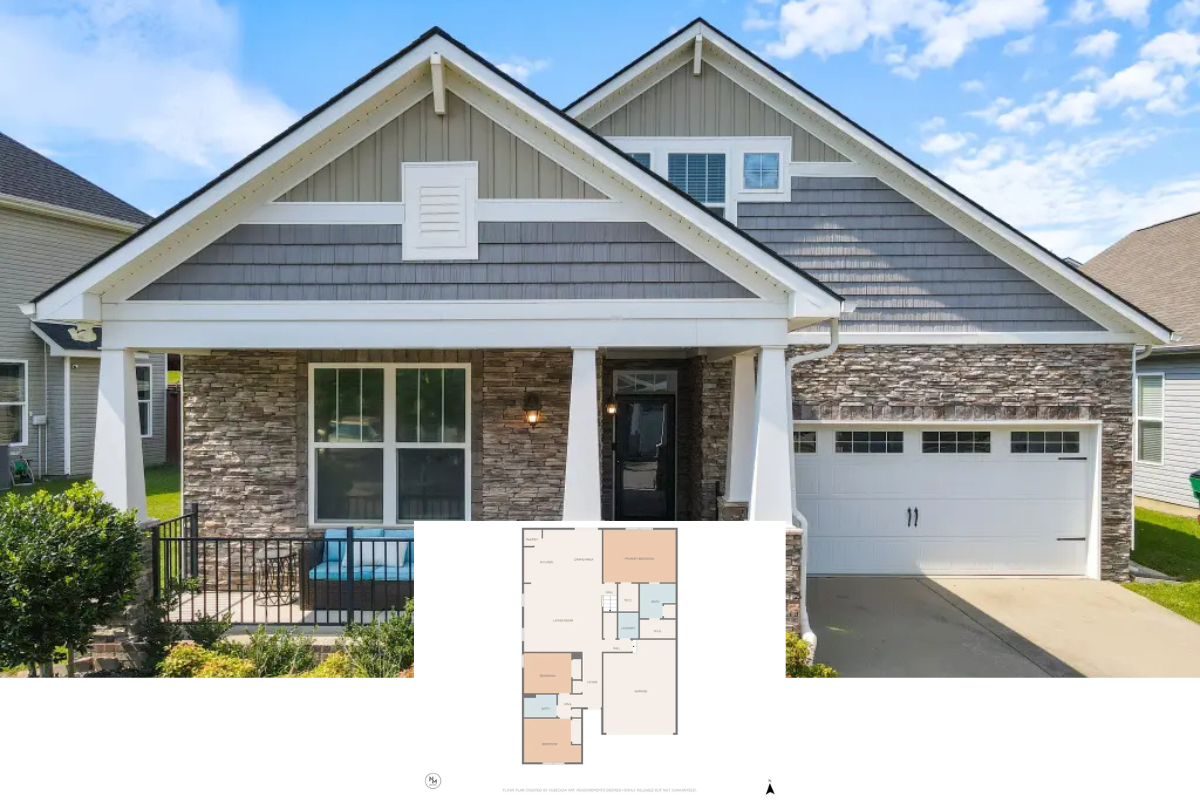 Cottage-Style 3-Bedroom Home with Open-Concept Layout and Covered Patio (2,187 Sq. Ft. Floor Plan)