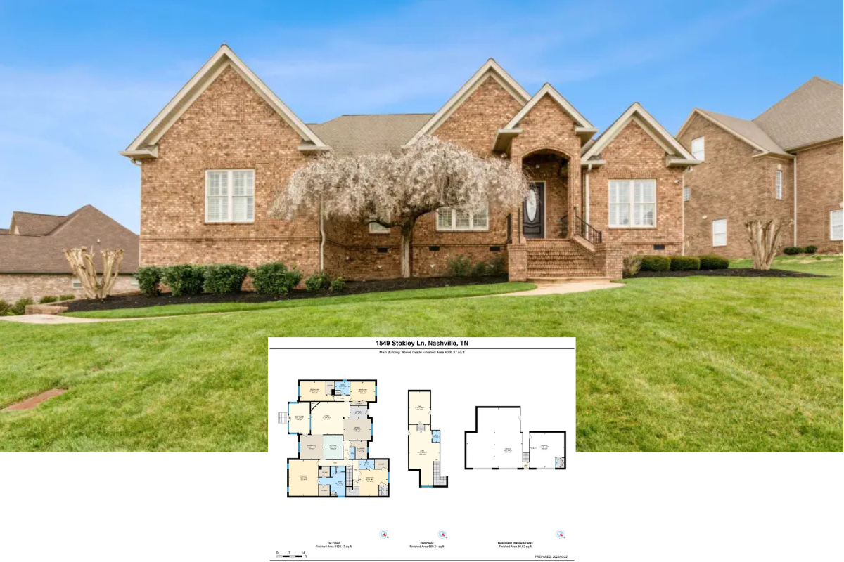 Ranch-Style 4-Bedroom All Brick Home with Loft and 3-Car Side-Entry Garage (4,006 Sq. Ft. Floor Plan)