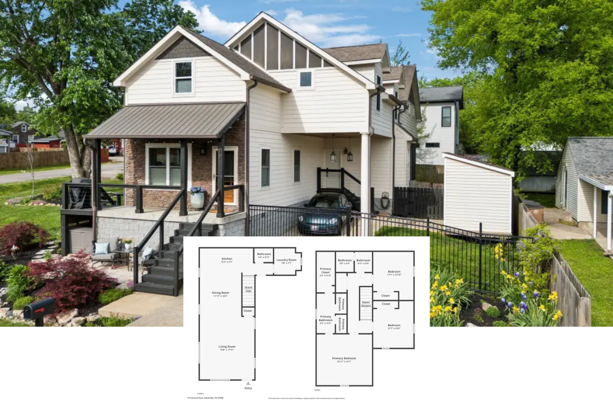 Craftsman-Style 3-Bedroom Home for a Corner Lot with Front Porch and Covered Carport (1,906 Sq. Ft. Floor Plan)