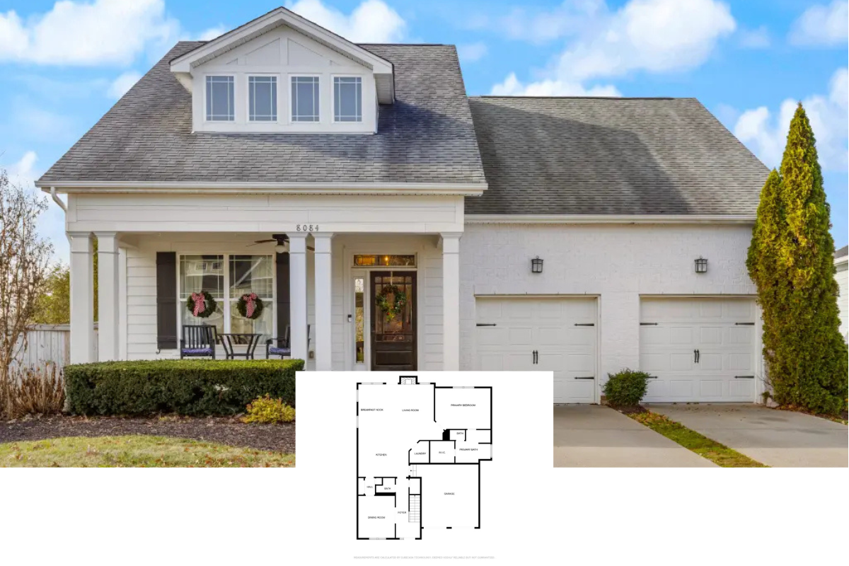 Modern 4-Bedroom Colonial Home with Open Floor Plan and Front Porch (2,422 Sq. Ft. Floor Plan)