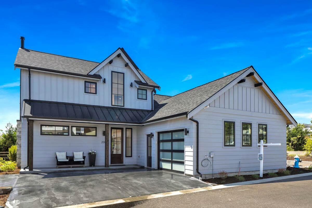 3-Bedroom Modern Farmhouse with Multiple Lofts and Covered Patios (Floor Plan)