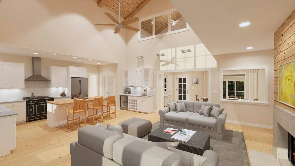 Living Room and Kitchen