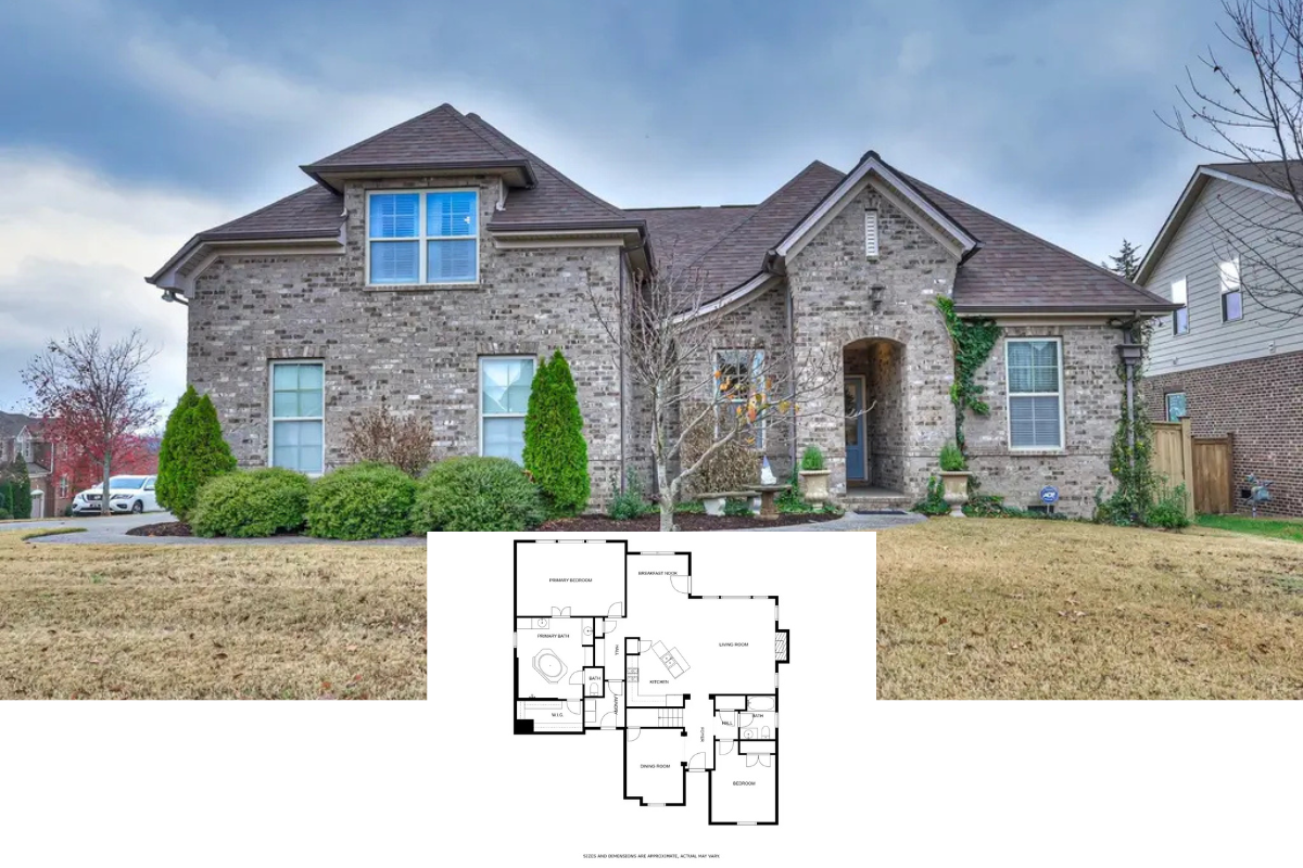 Traditional-Style 4-Bedroom Home with Open-Concept Living and Bonus Room (3,052 Sq. Ft. Floor Plan)