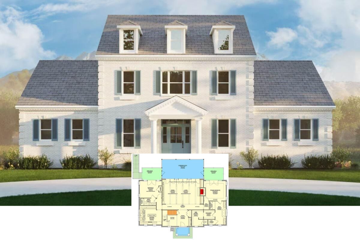 Colonial-Style 4-Bedroom Home with Loft and Lower Level Expansion (Floor Plan)