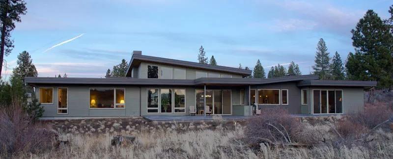 Take in the Expansive Windows and Low-Profile Design of This Contemporary Home