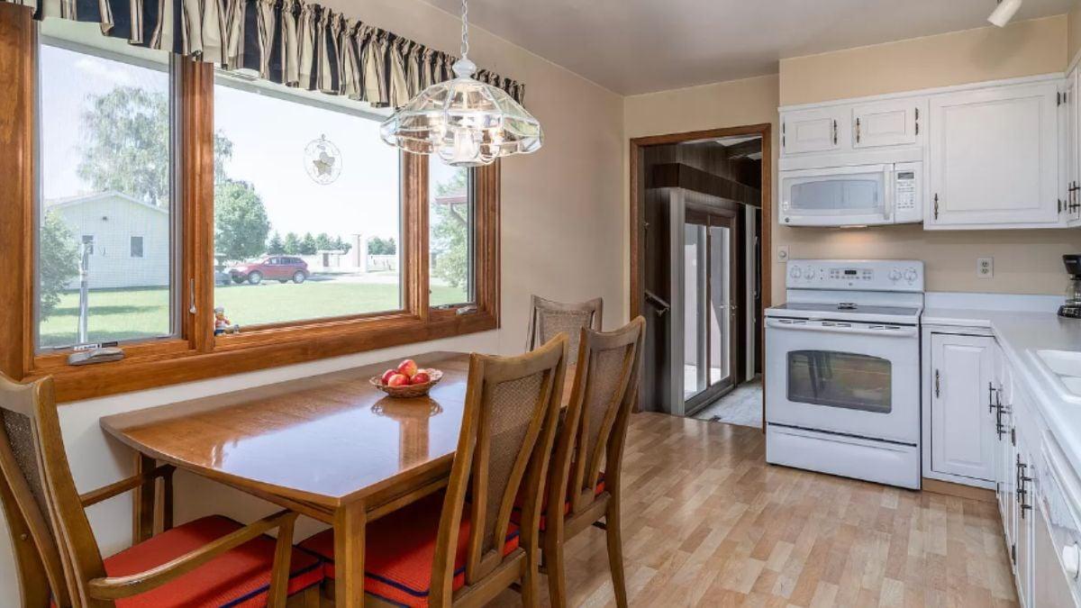 Charming Eat-In Kitchen with a View to the Outdoors