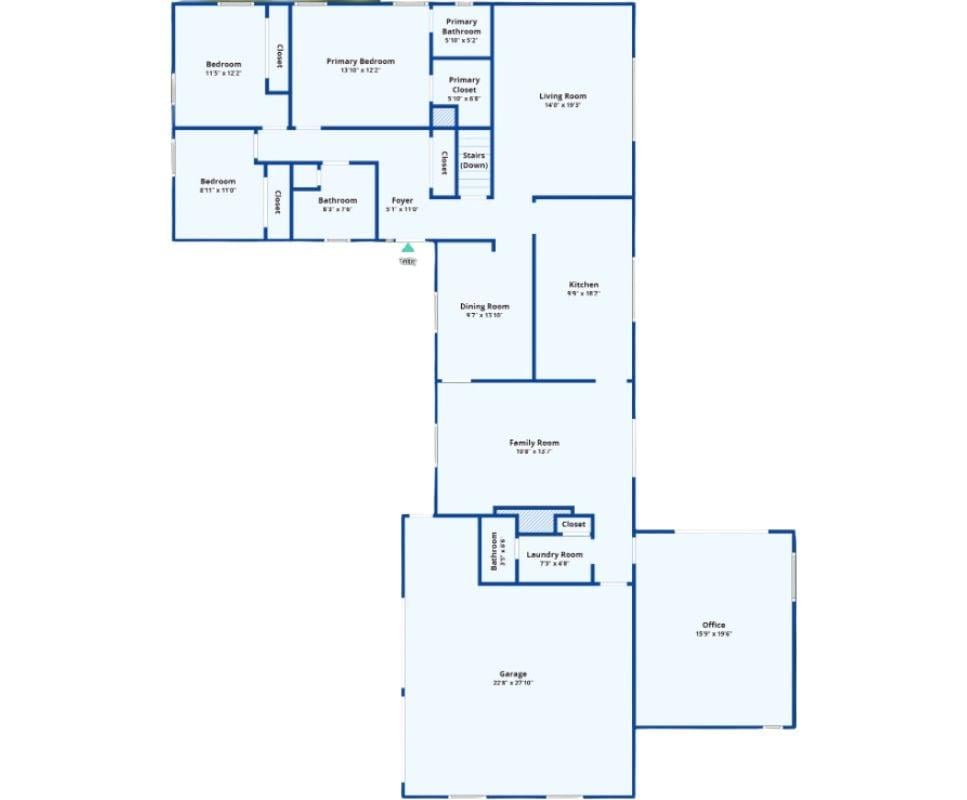 Explore This Spacious Ranch Floor Plan Featuring Generous Living Areas