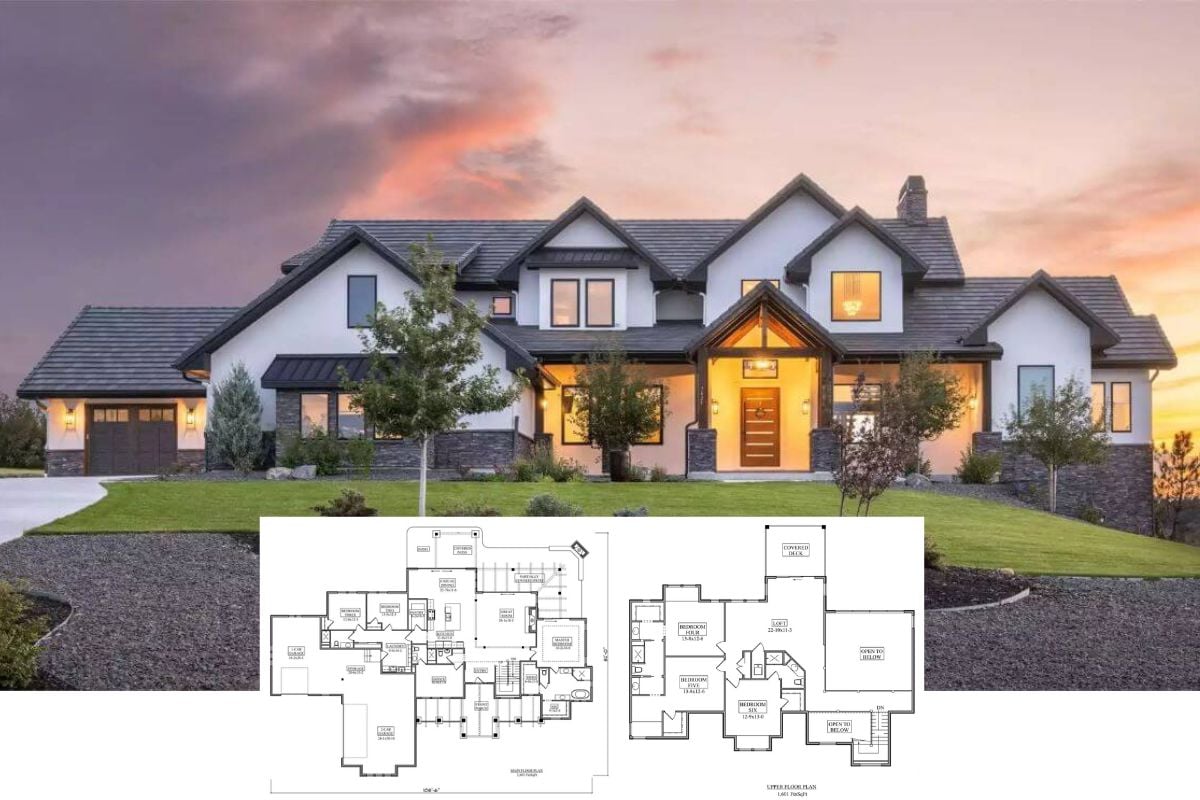 McCrae Heights 6-Bedroom Craftsman-Style Home with Loft and Balcony (Floor Plan)