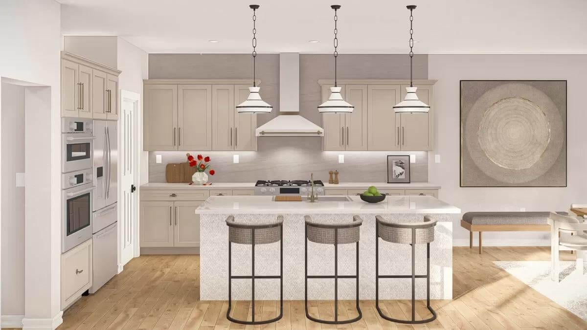Explore the Stylish Balance of Classic and Modern in This Kitchen
