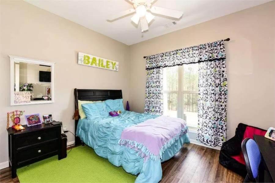 Personalized Bedroom with Bold Colors and Fun Decor