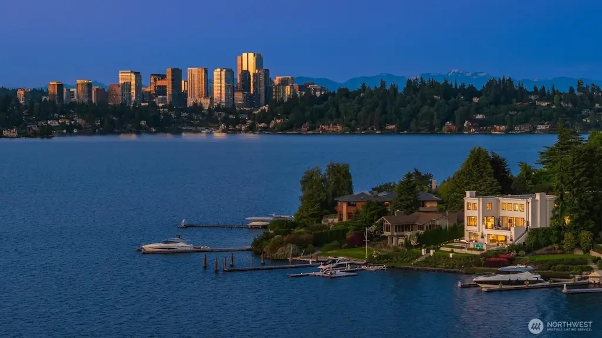 Explore this 9,720 Sq. Ft. European Modern Waterfront Home on Mercer Island, Washington, Featuring 102 Feet of Lowbank Shoreline