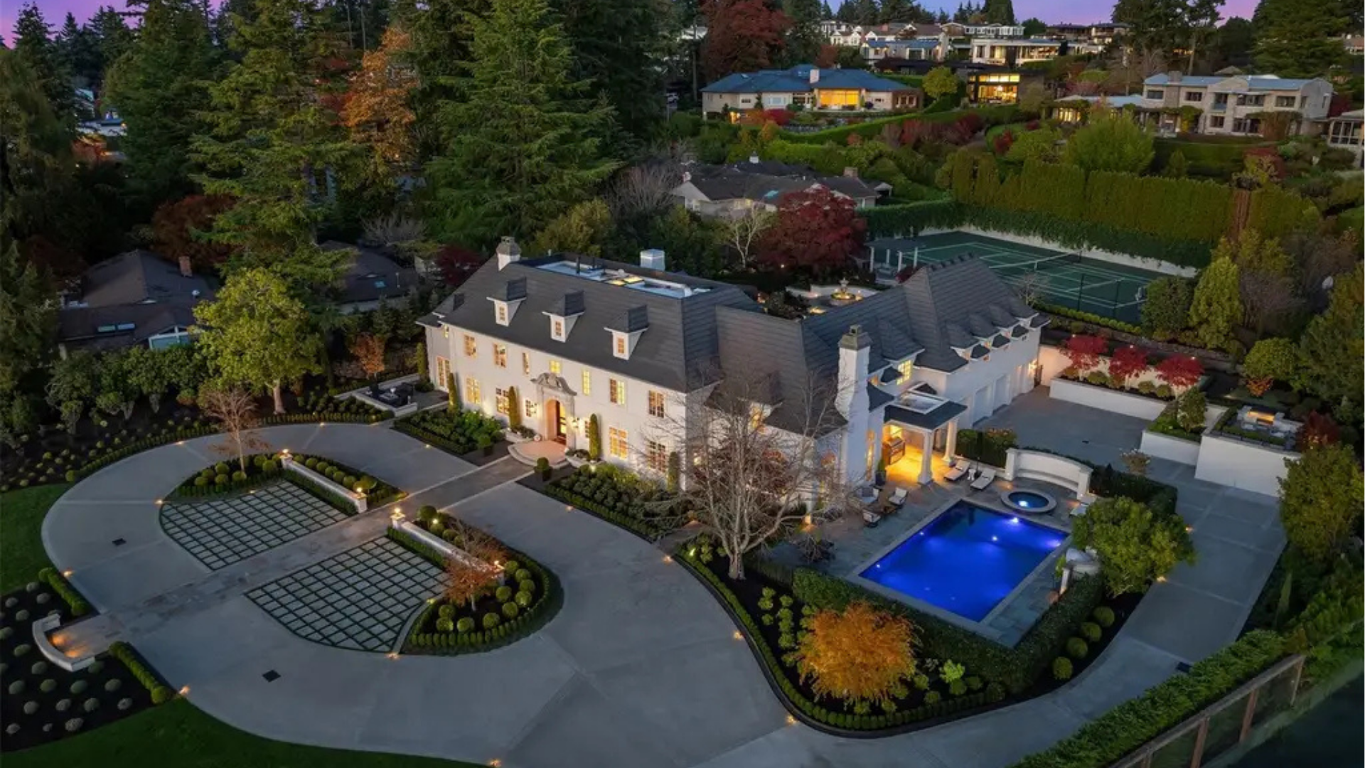 Explore this 8,013 Sq. Ft. European-Style Chateau in Clyde Hill, Washington, Featuring State-of-the-Art Technology and Panoramic Views