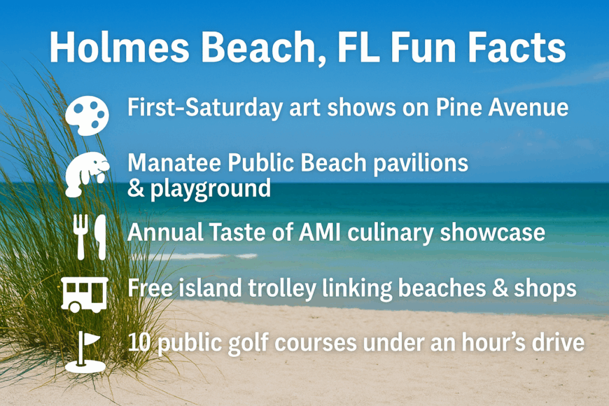 holmes beach fun facts