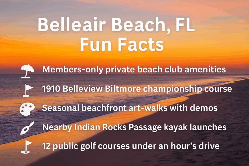 belleair beach fun facts