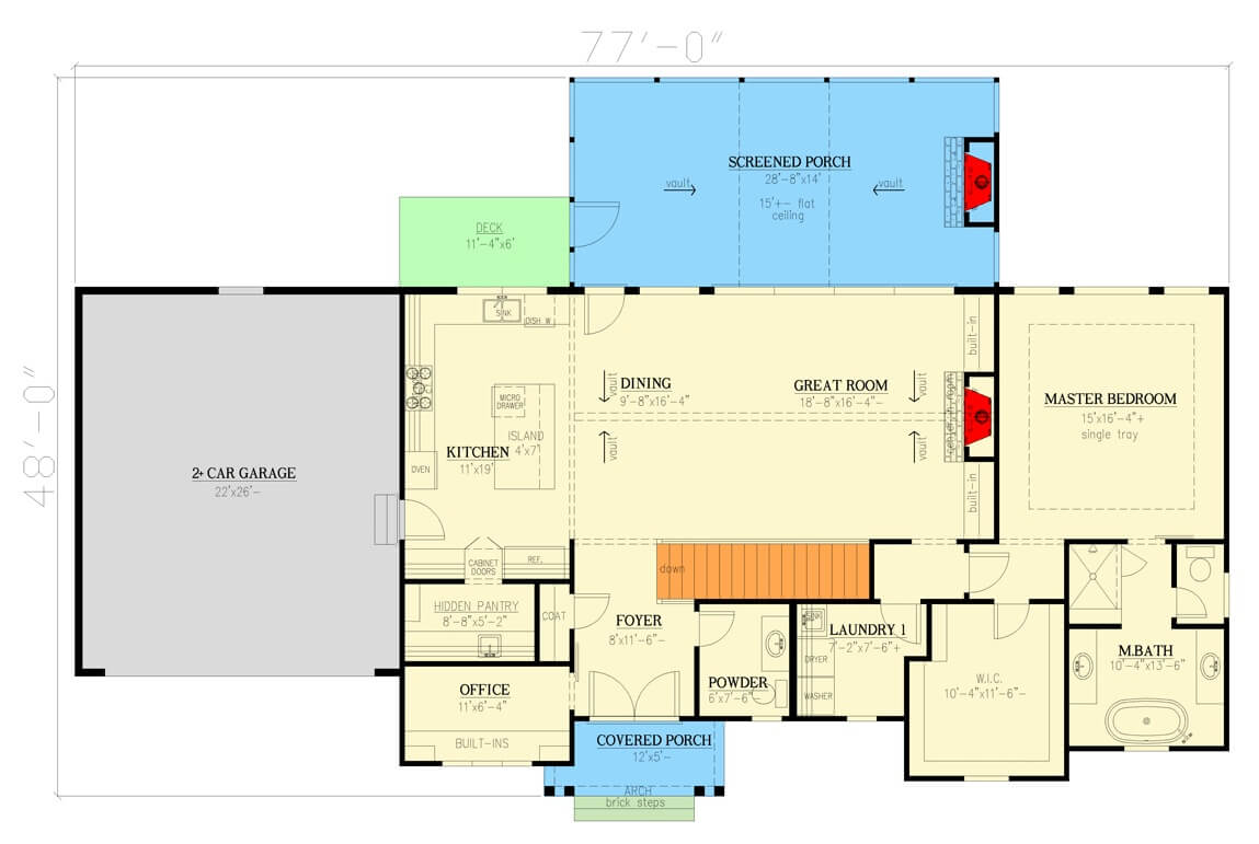 Main Level Floor Plan
