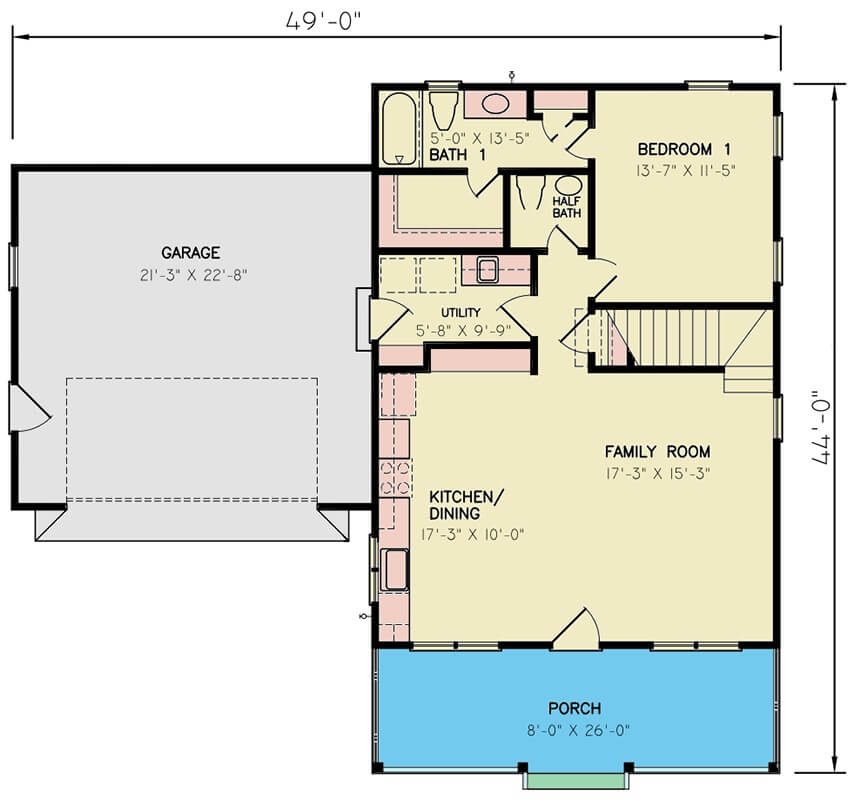 Main Level Floor Plan