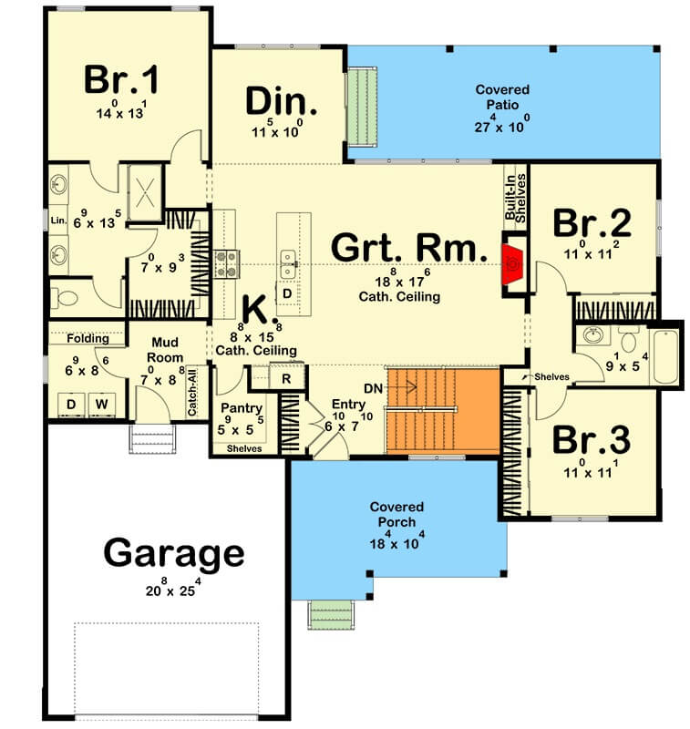 Main Level Floor Plan