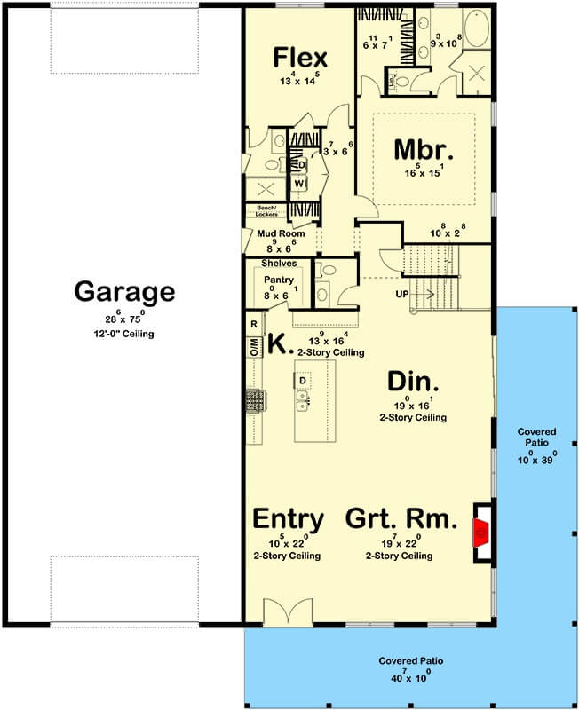 Main Level Floor Plan