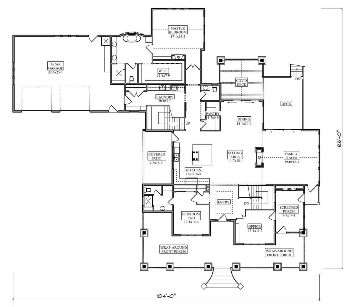 Main Level Floor Plan