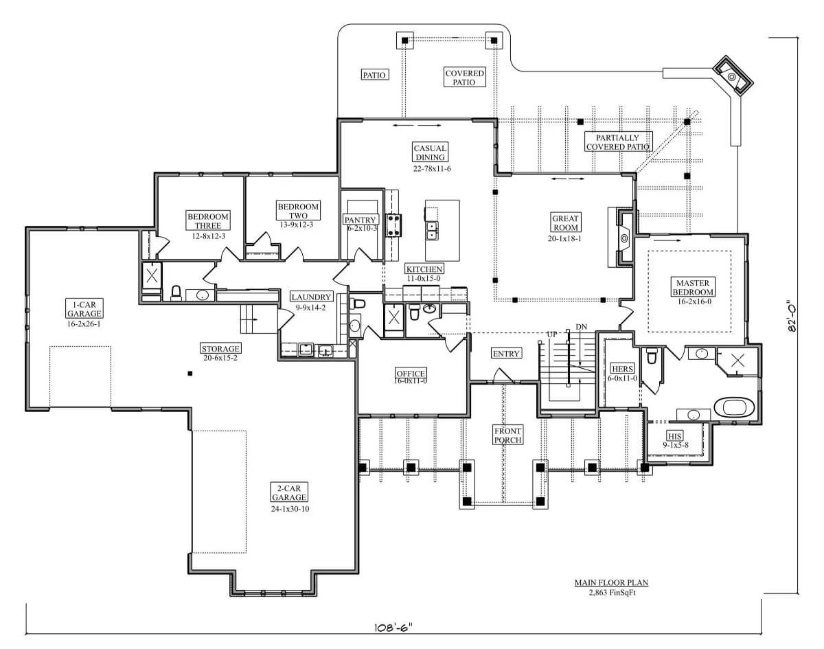 Main Level Floor Plan