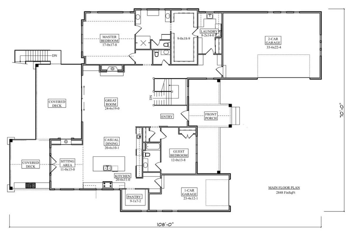 Main Level Floor Plan