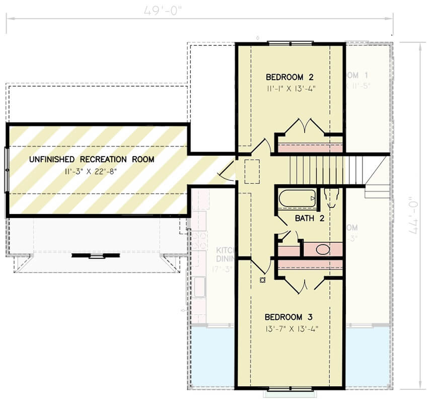 Second Level Floor Plan