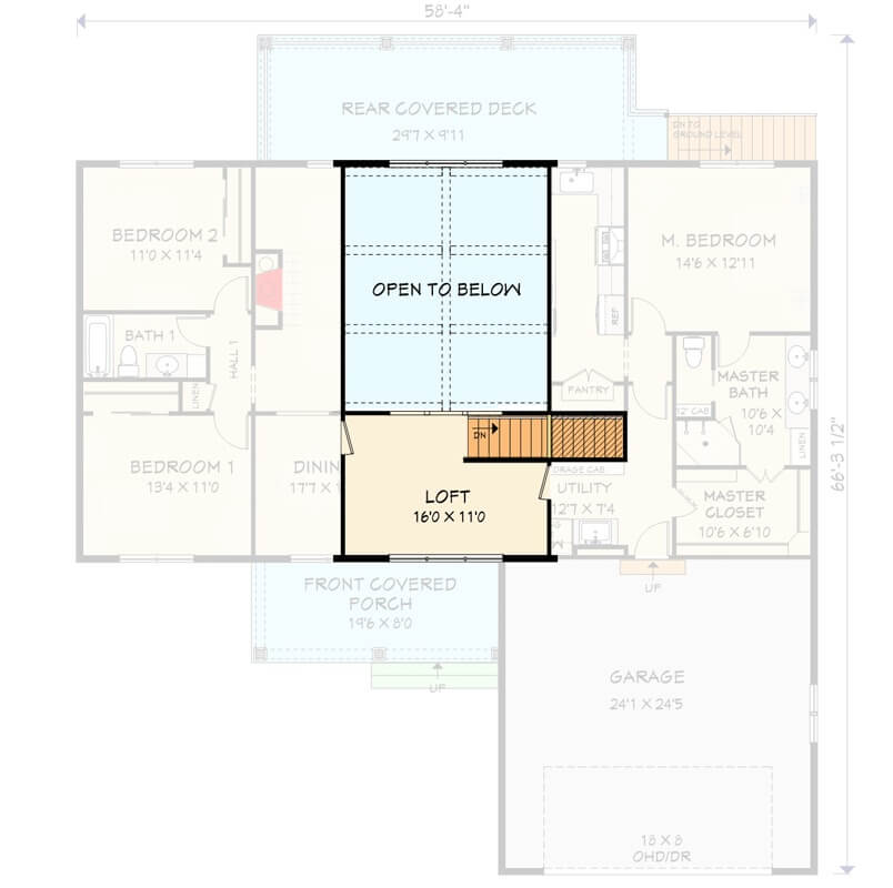 Second Level Floor Plan