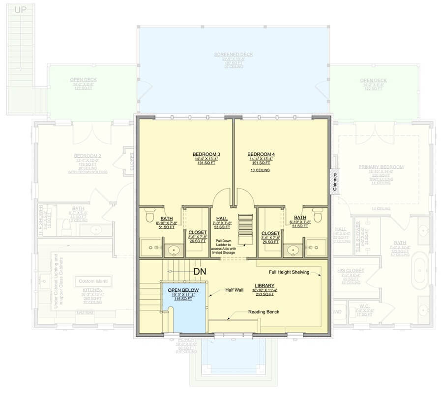 Second Level Floor Plan