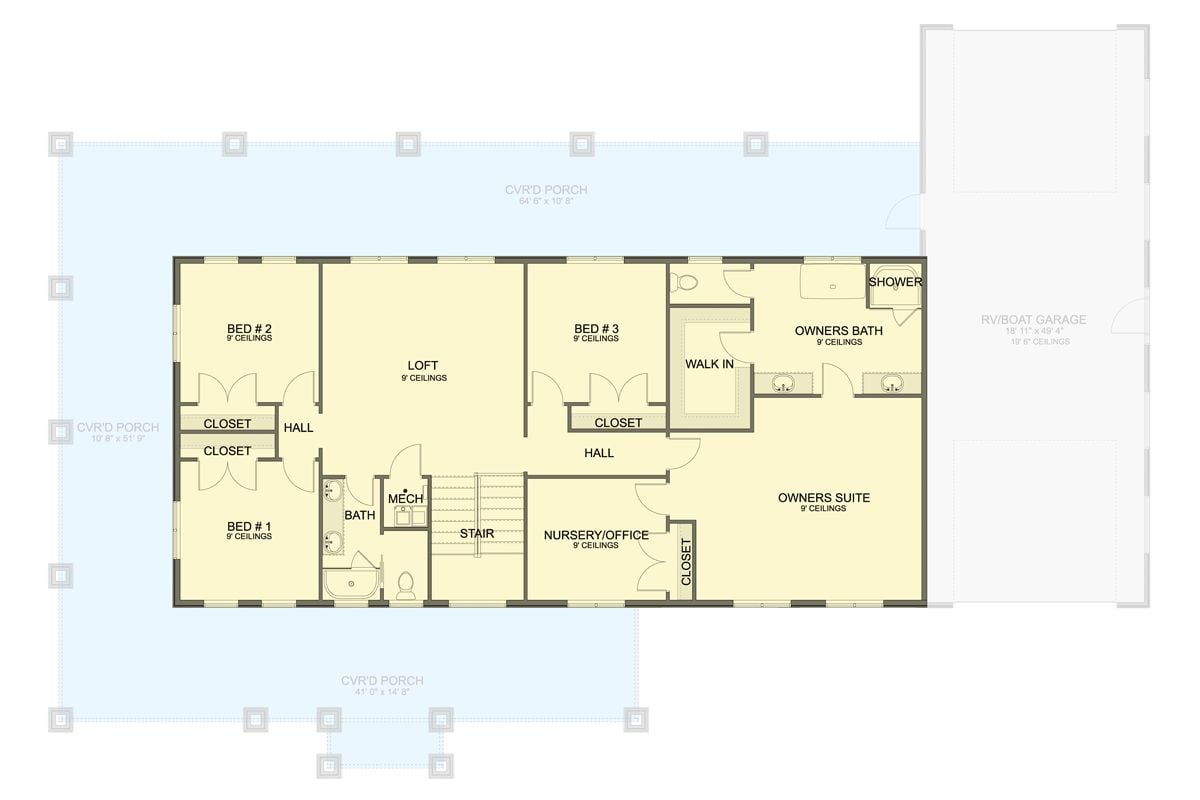 Second Level Floor Plan